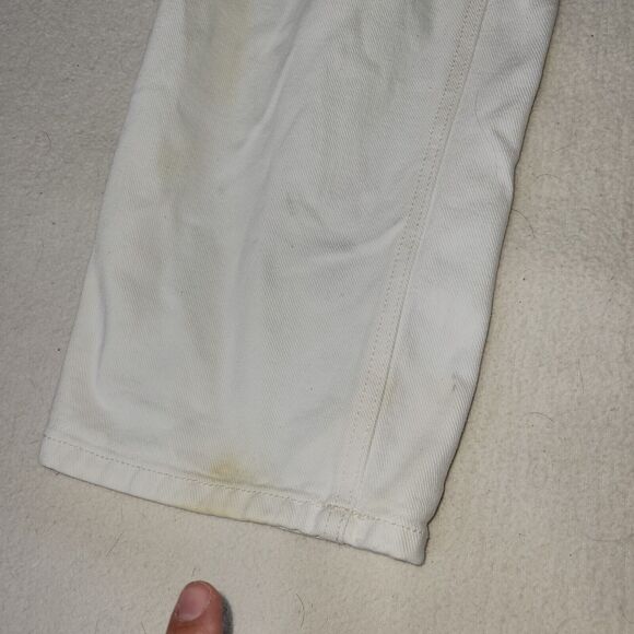 Vtg Calvin Klein Jeans Mens Size 34X30 White Denim Pants Preppy Retro Workwear - Picture 7 of 16